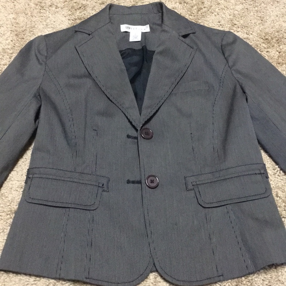 Street Scape Pin Striped Blazer